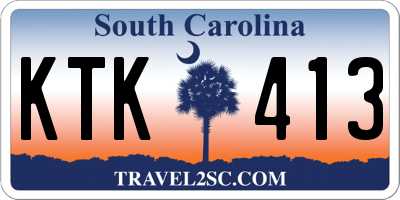 SC license plate KTK413