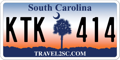 SC license plate KTK414