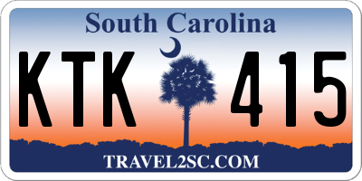 SC license plate KTK415