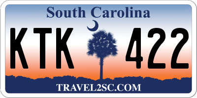 SC license plate KTK422
