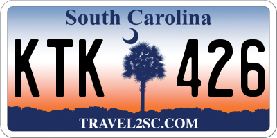 SC license plate KTK426