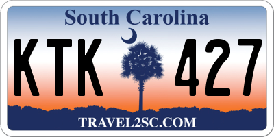 SC license plate KTK427