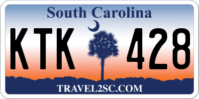 SC license plate KTK428