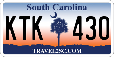 SC license plate KTK430