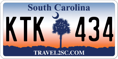 SC license plate KTK434
