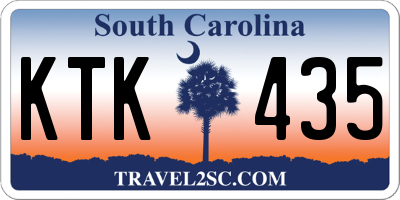 SC license plate KTK435