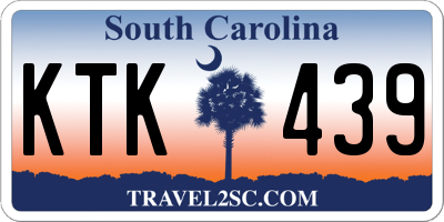 SC license plate KTK439