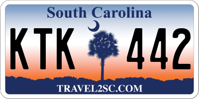 SC license plate KTK442