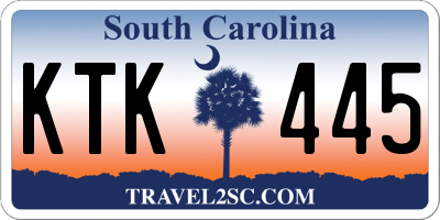 SC license plate KTK445