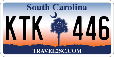 SC license plate KTK446