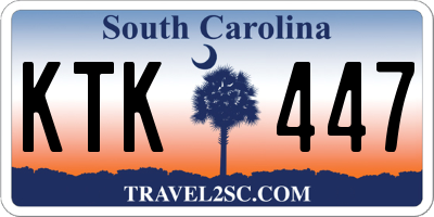 SC license plate KTK447