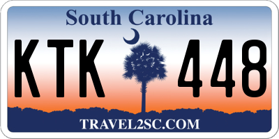 SC license plate KTK448