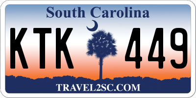 SC license plate KTK449