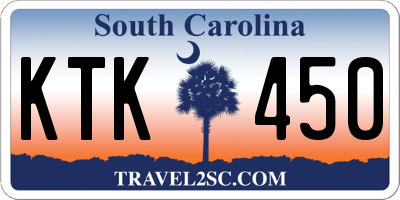 SC license plate KTK450