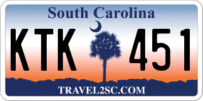 SC license plate KTK451