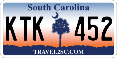 SC license plate KTK452