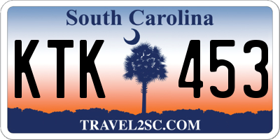 SC license plate KTK453