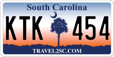 SC license plate KTK454