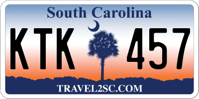 SC license plate KTK457