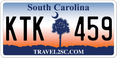 SC license plate KTK459