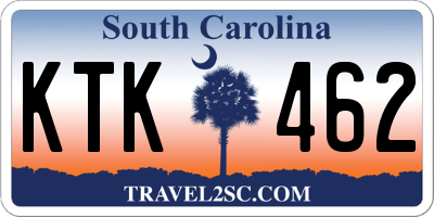 SC license plate KTK462