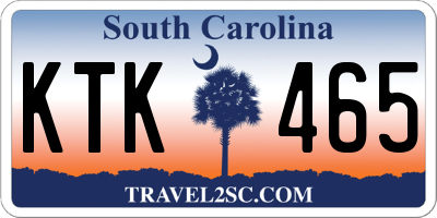 SC license plate KTK465