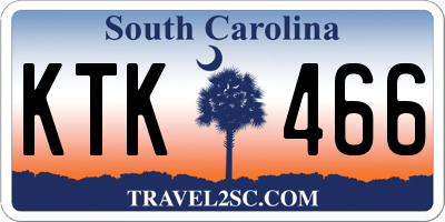 SC license plate KTK466