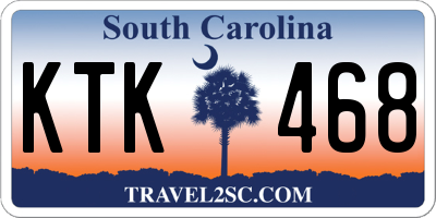 SC license plate KTK468