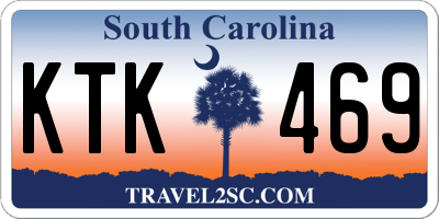 SC license plate KTK469