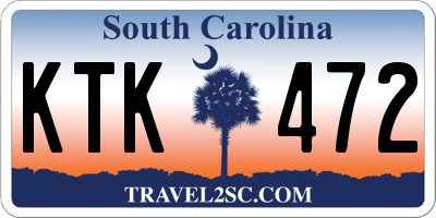 SC license plate KTK472