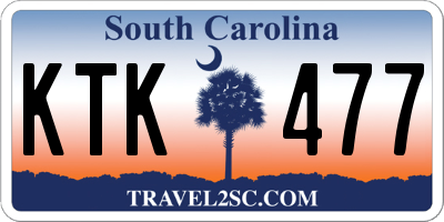 SC license plate KTK477