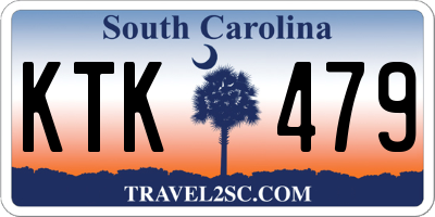 SC license plate KTK479