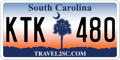 SC license plate KTK480