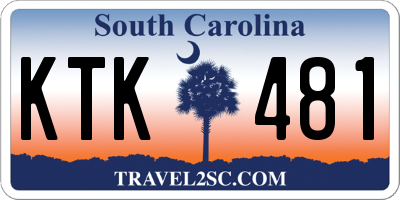 SC license plate KTK481