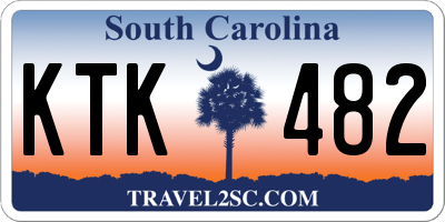 SC license plate KTK482