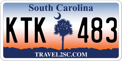 SC license plate KTK483