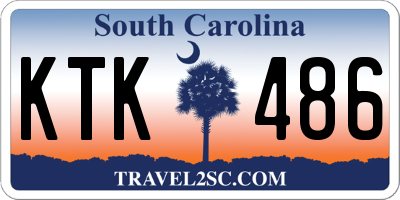 SC license plate KTK486