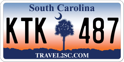 SC license plate KTK487