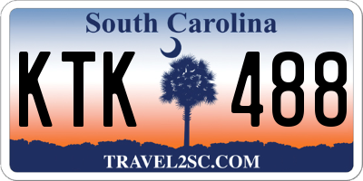 SC license plate KTK488
