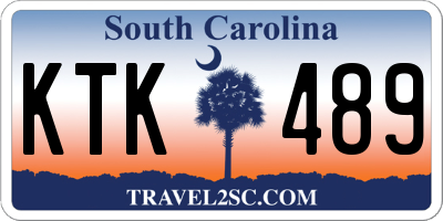 SC license plate KTK489