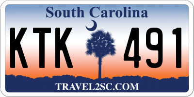 SC license plate KTK491