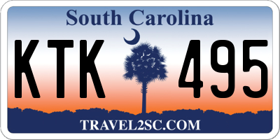 SC license plate KTK495