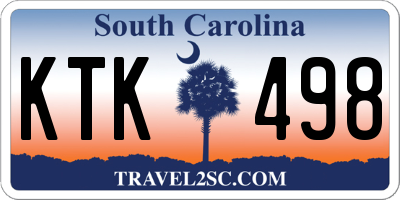 SC license plate KTK498