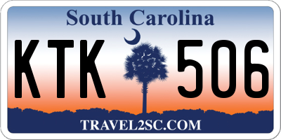 SC license plate KTK506