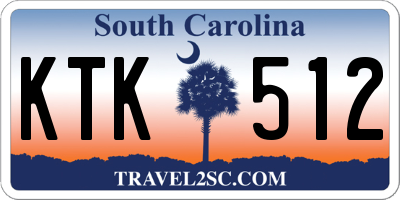SC license plate KTK512