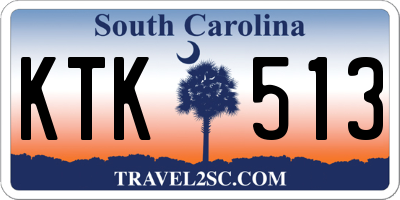SC license plate KTK513