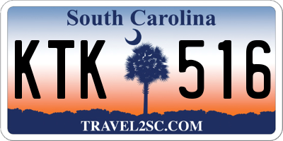 SC license plate KTK516