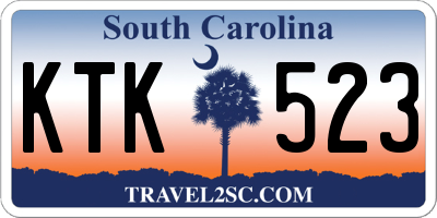 SC license plate KTK523