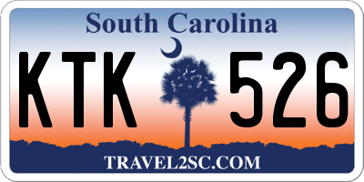 SC license plate KTK526