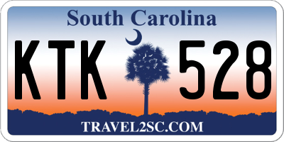 SC license plate KTK528